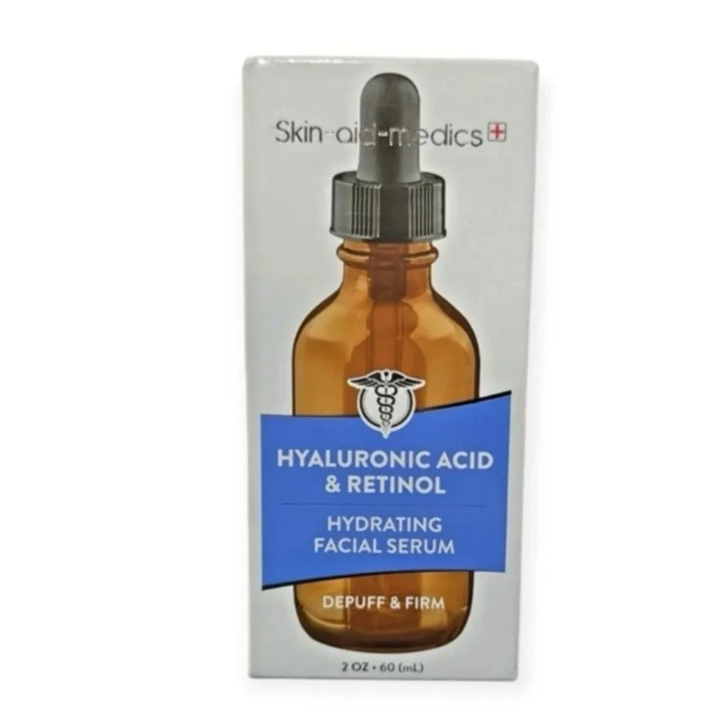 Skin-aid-medics Hyaluronic Acid Retinol Hydrating Facial Serum Depuff & Firm 2oz